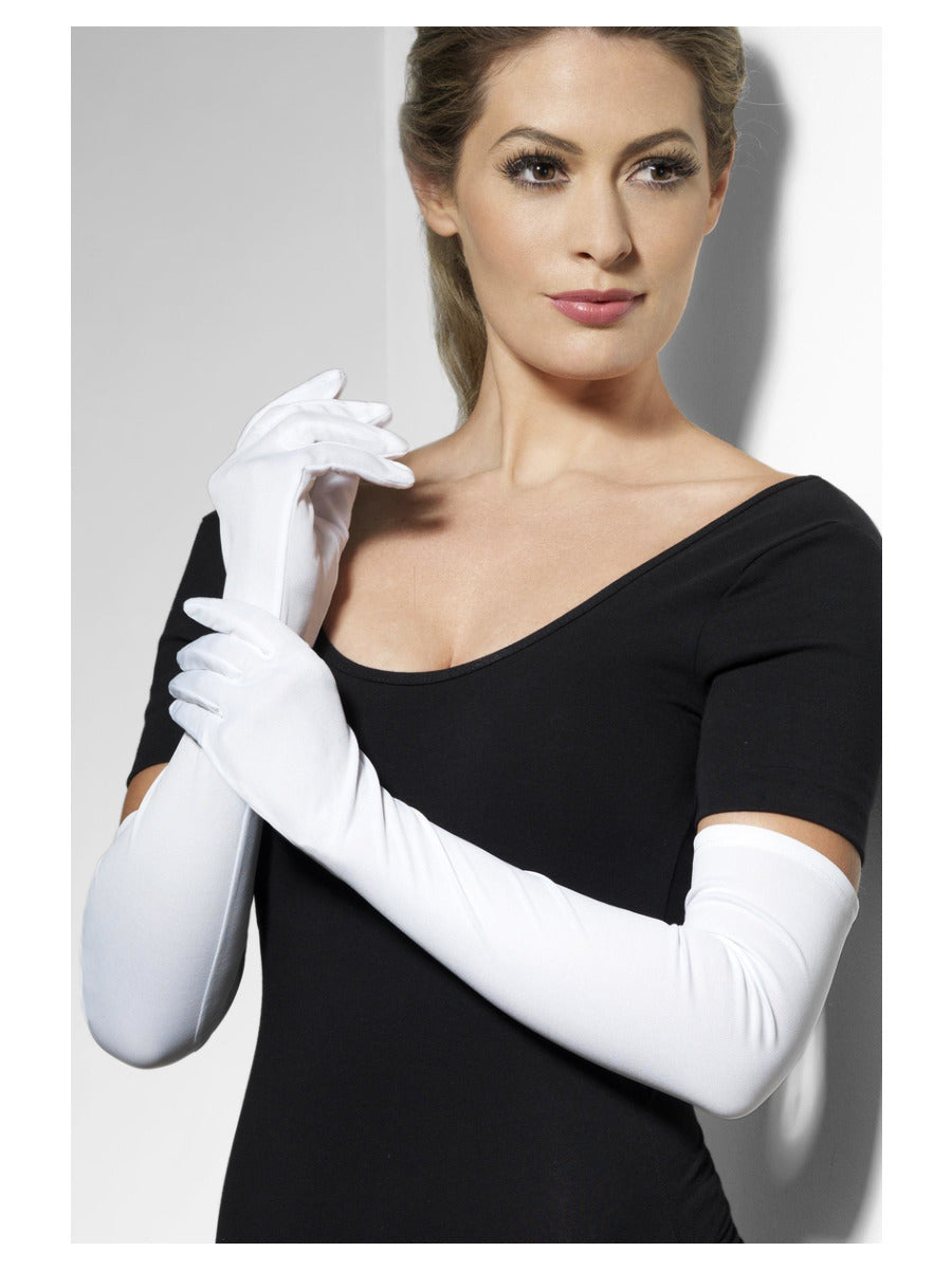 Gloves, White - 1