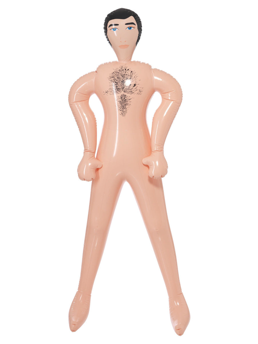 Inflatable Blow-Up Doll, Male, Pink - 1