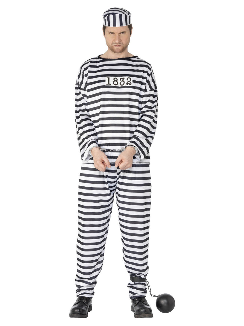 Convict Costume, Black & White - 1