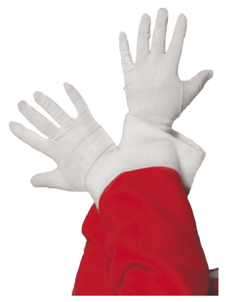 Santa Gloves, White - 1