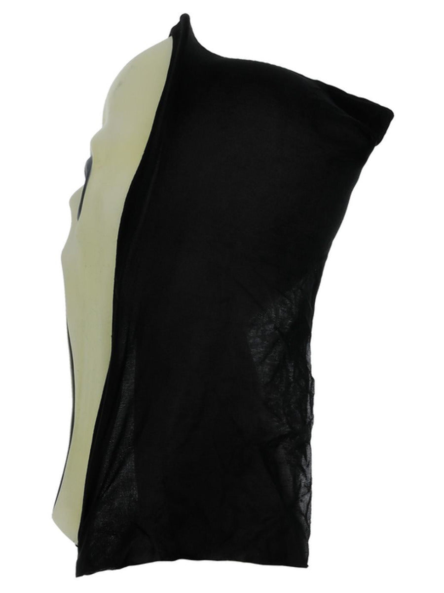 Glow in the Dark Screamer Mask, Black & White - 4