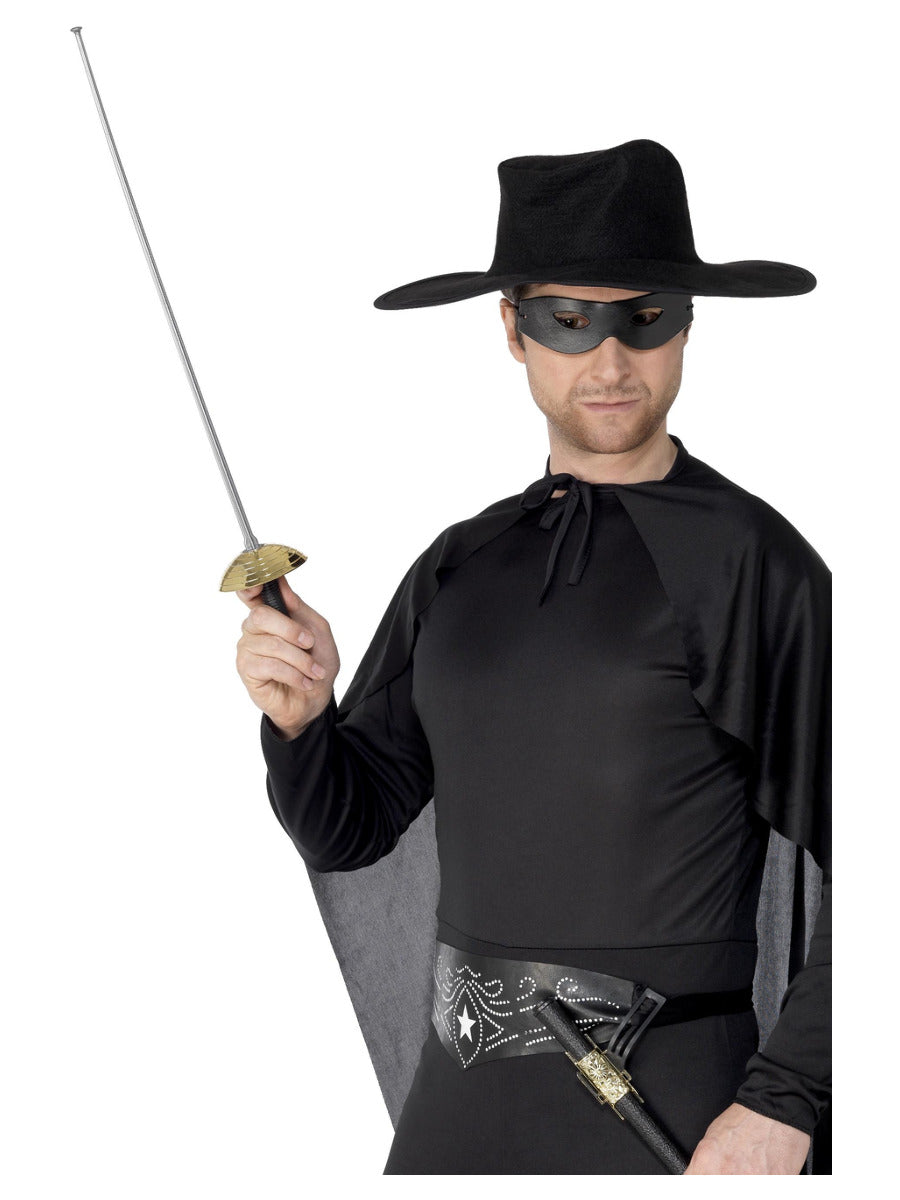 Rapier Sword and Eye Mask, Green & Black - 1