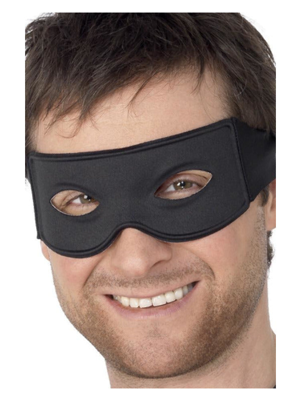 Bandit Eyemask and Tie Scarf, Black - 2