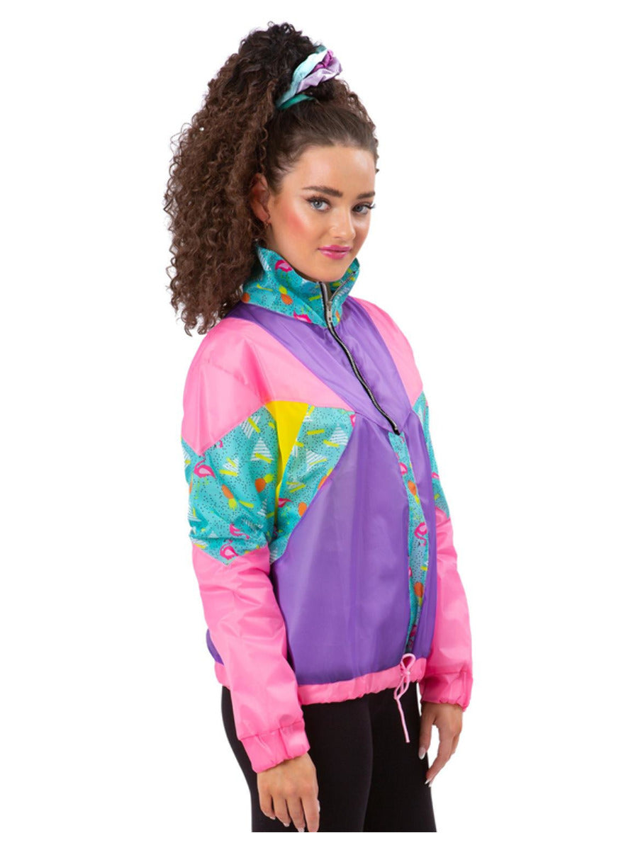 Ladies 80s Pastel Windbreaker Jacket - 3