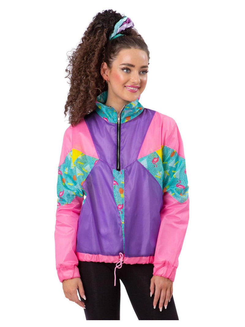 Ladies 80s Pastel Windbreaker Jacket - 1