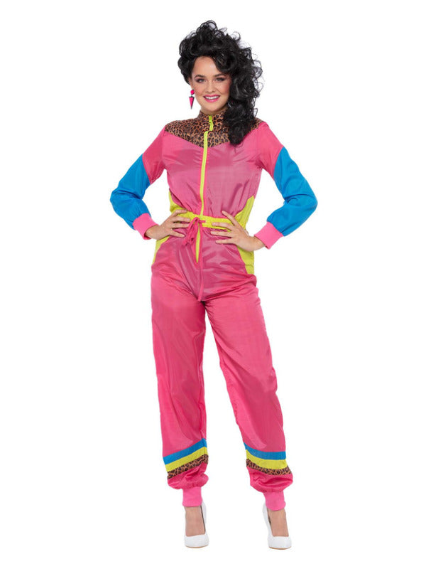 80s Colour Block Ski Shell Suit Costume - 2