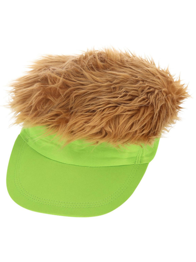 80s Neon Green Visor Hat - 4