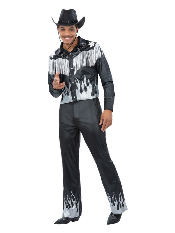 Black Glamorous Cowboy Costume - 2