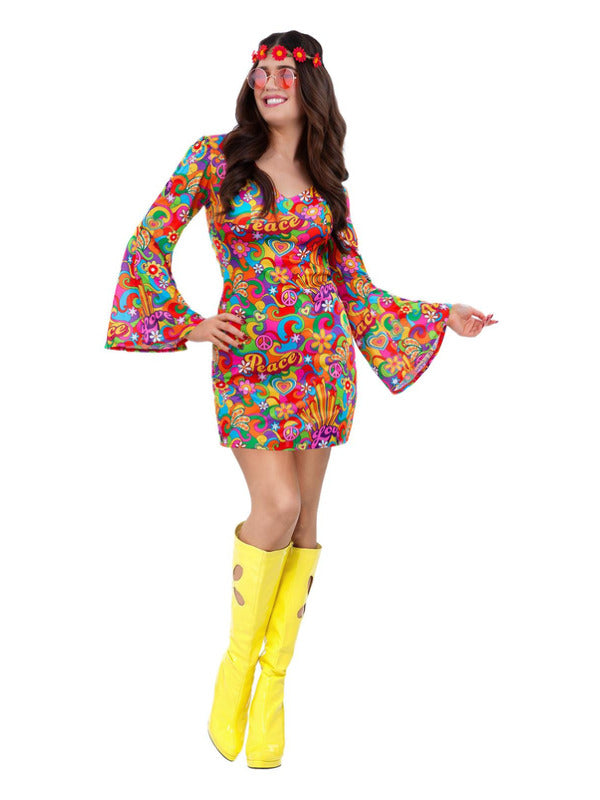60s Rainbow Peace Hippie Costume - 2