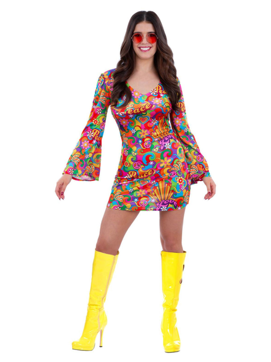 60s Rainbow Peace Hippie Costume - 3
