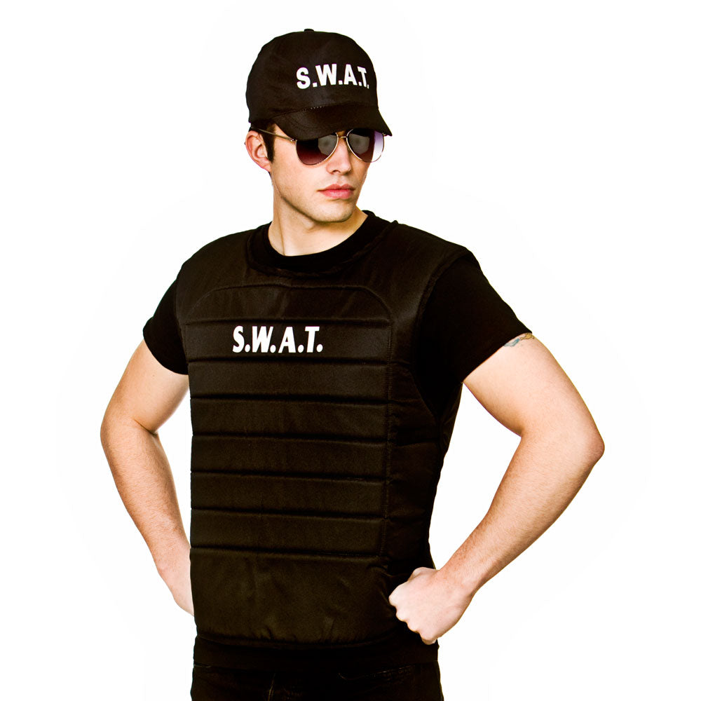 SWAT Vest & Cap Set (Adult)-1