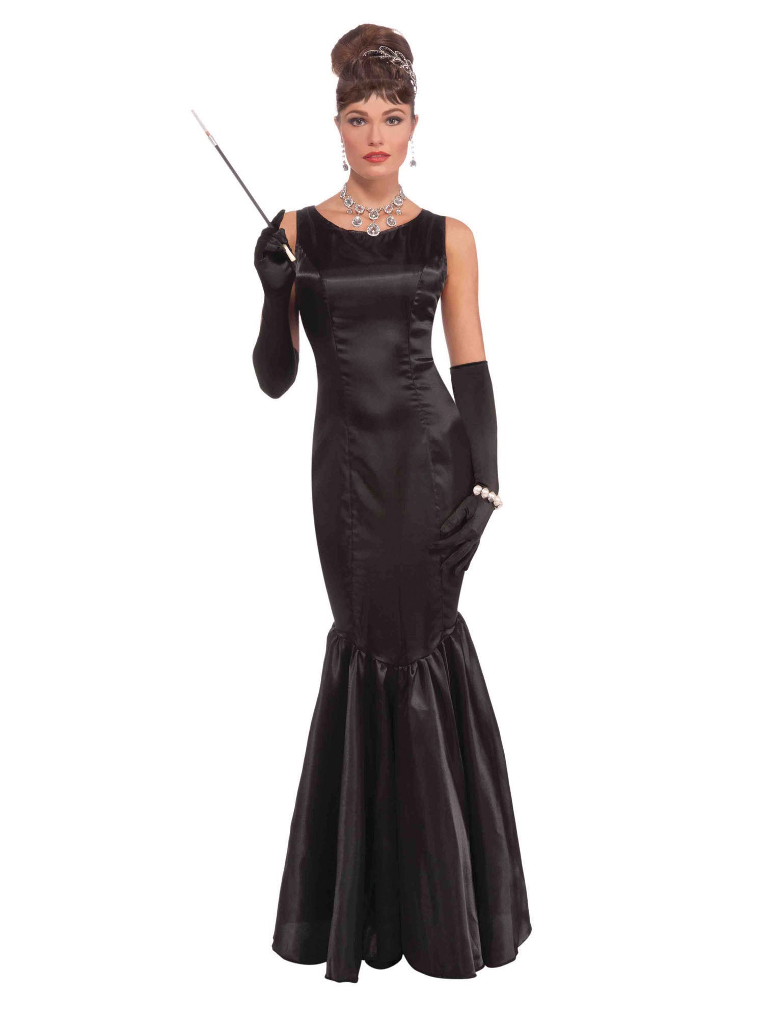 High Society Long Black Dress