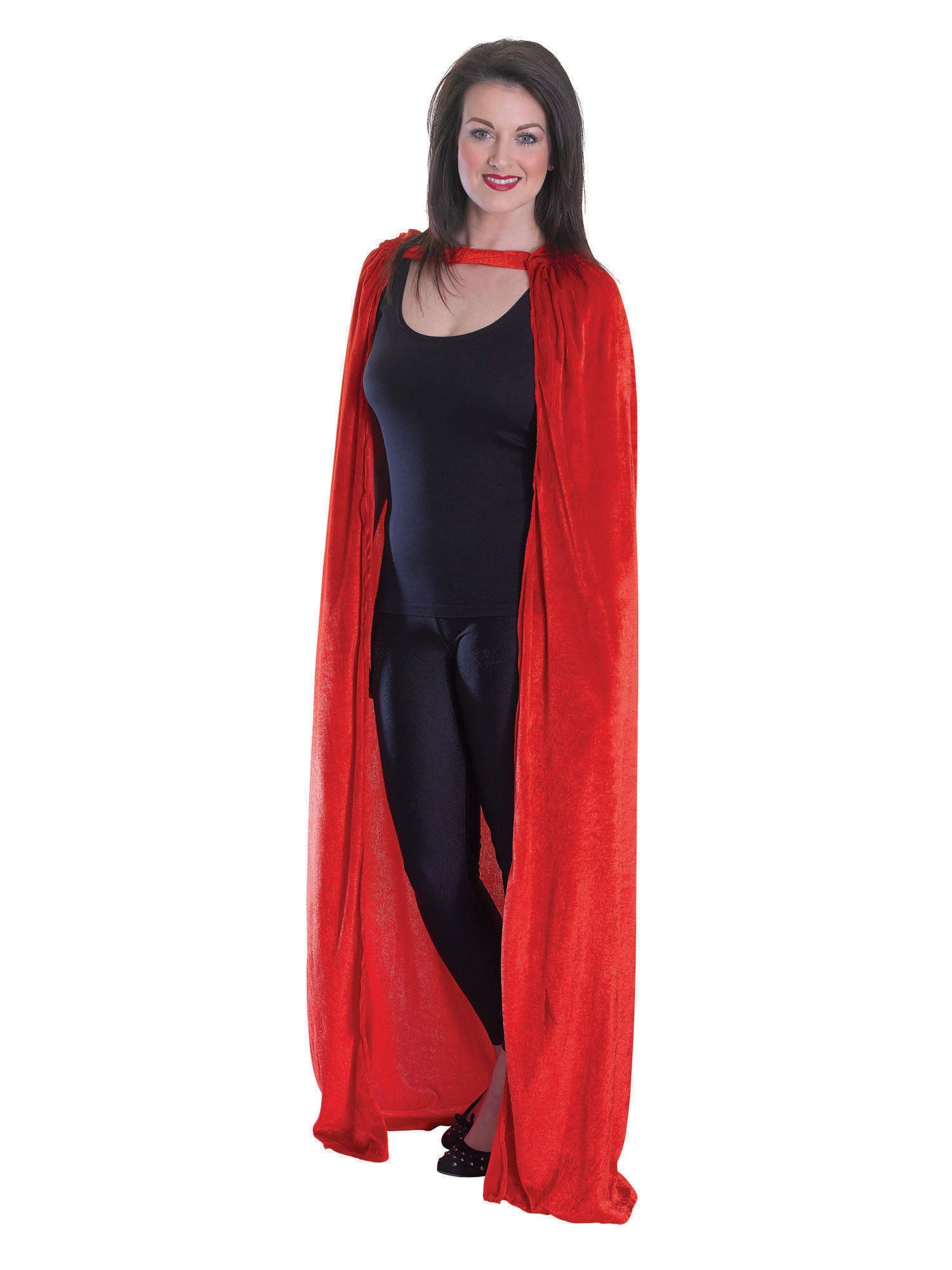 Velvet Red Hooded Cloak
