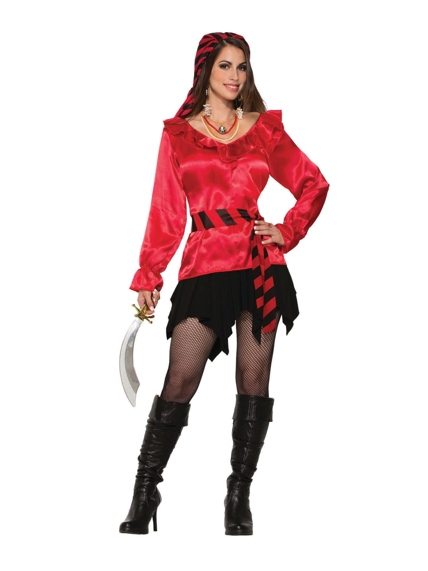Pirate Lady Red Blouse ***