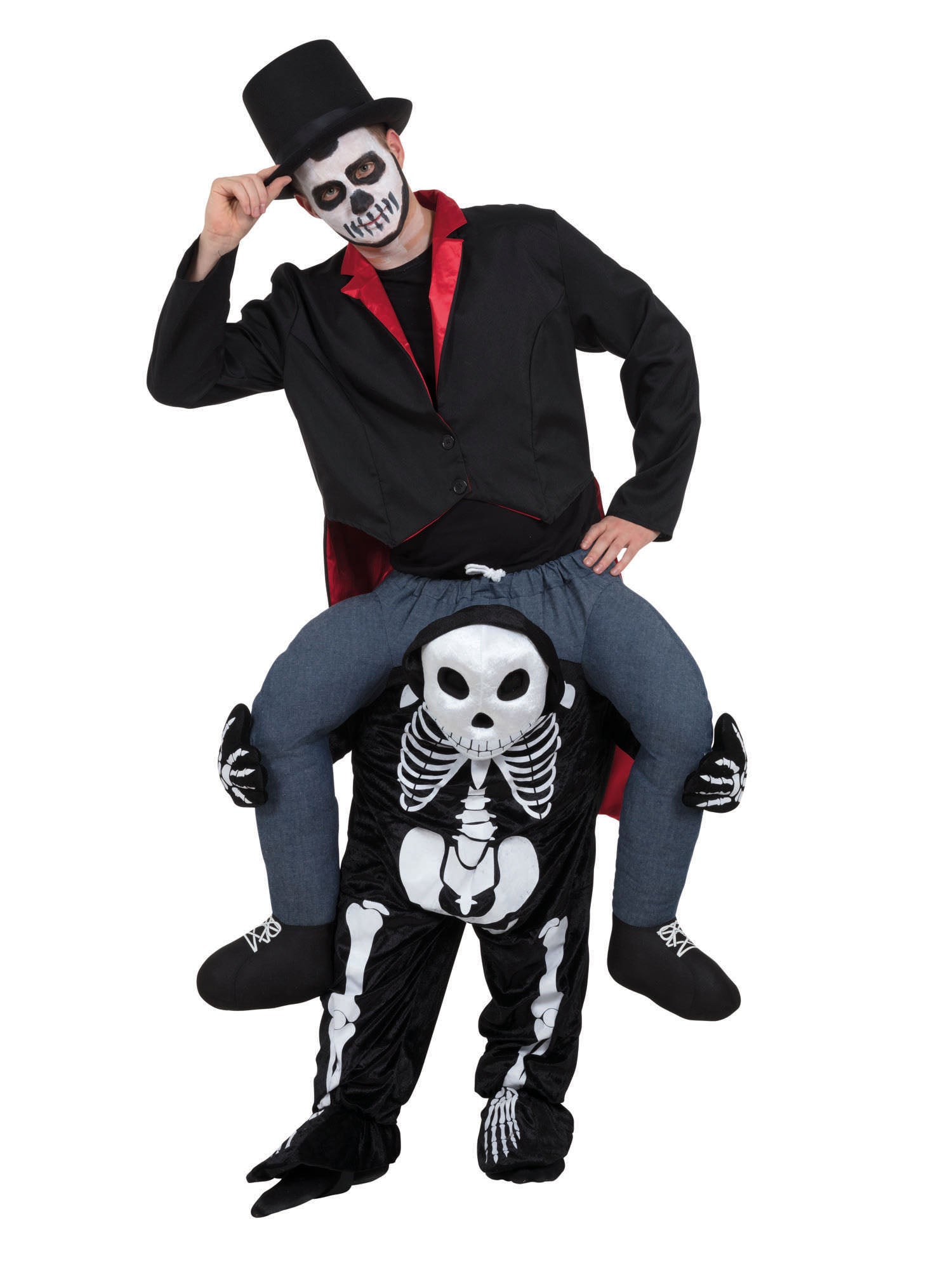 Skeleton Piggy Back Costume