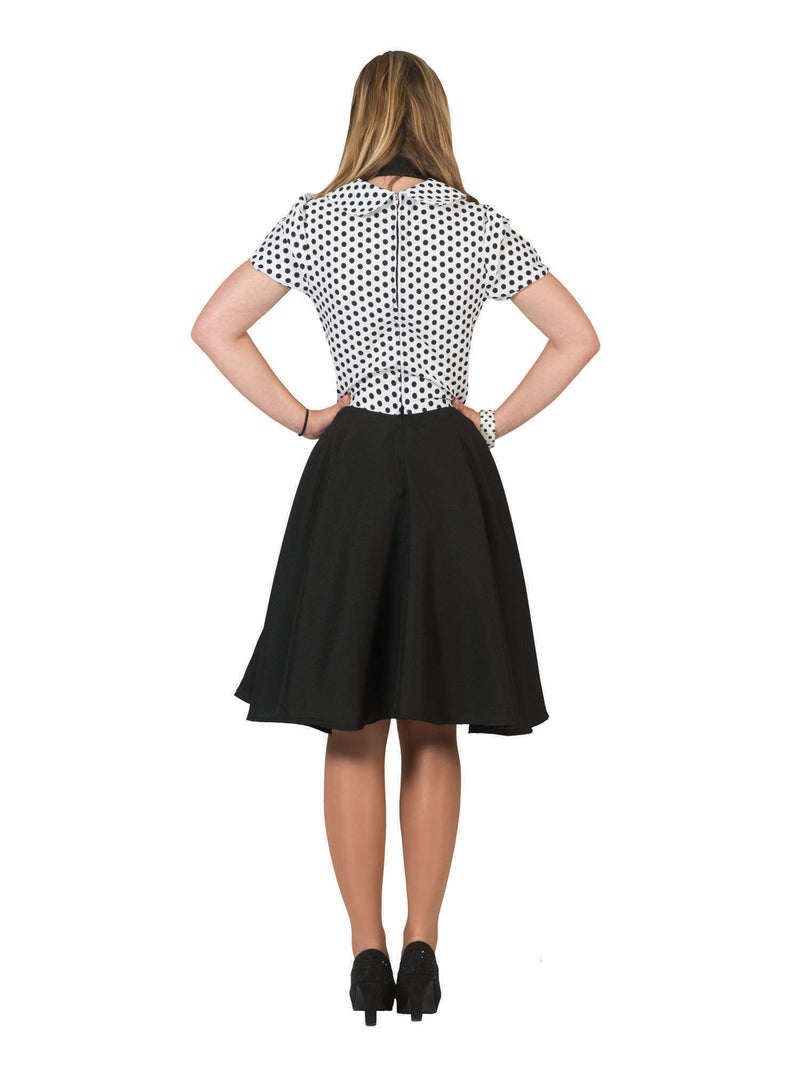 Poodle Dress Adult (40/42) (Whte/Blk) ***
