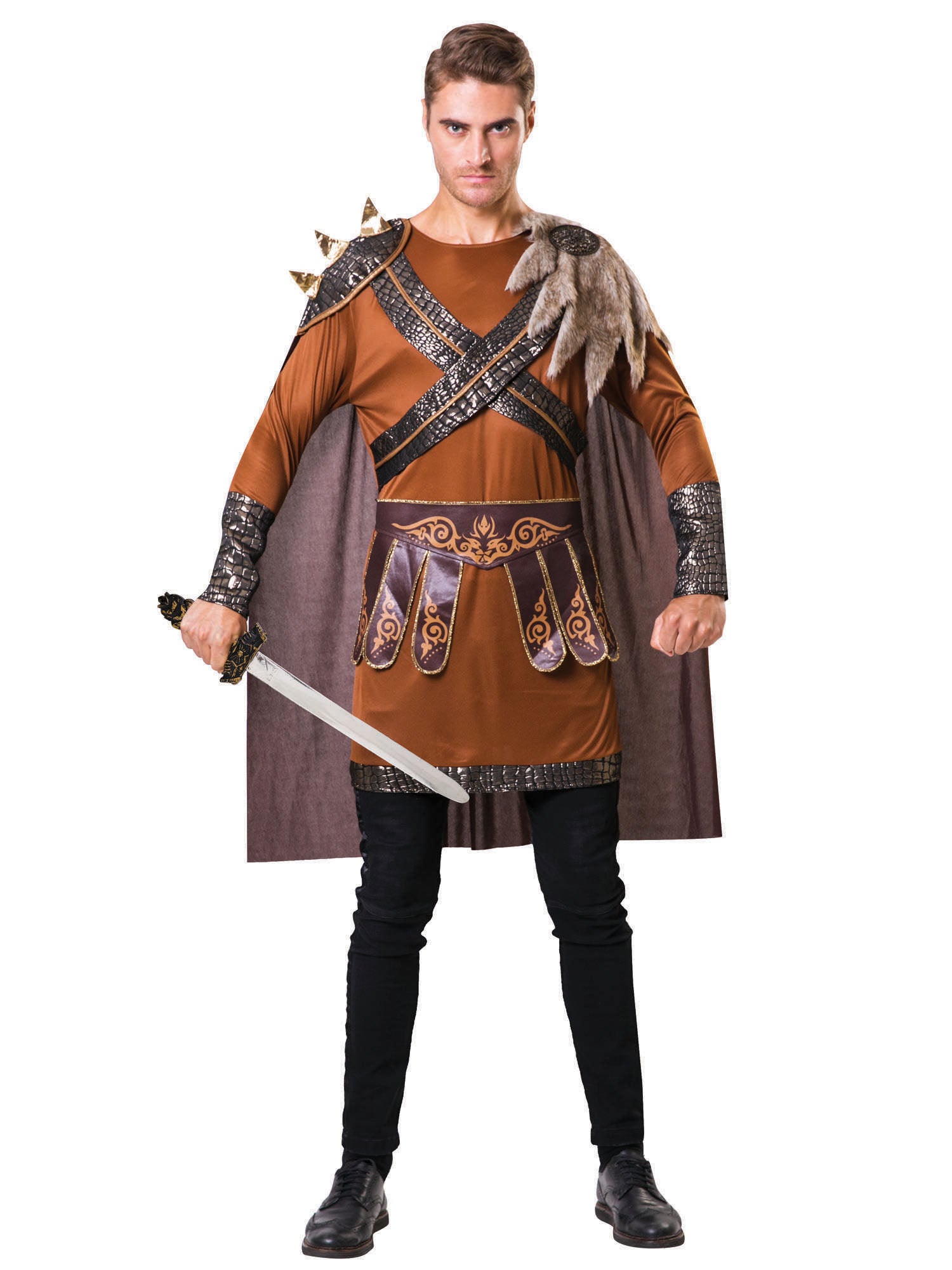 Medieval Warrior Man Brown