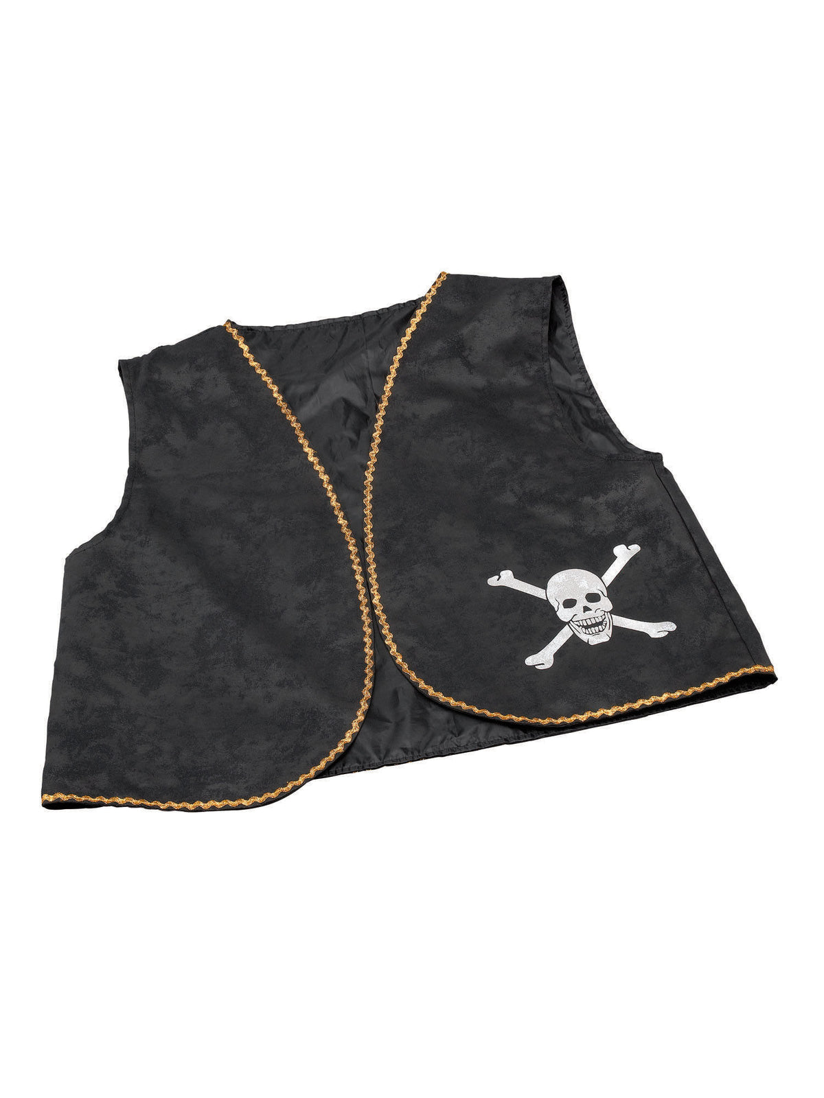 Pirate Waistcoat Black Distress 1