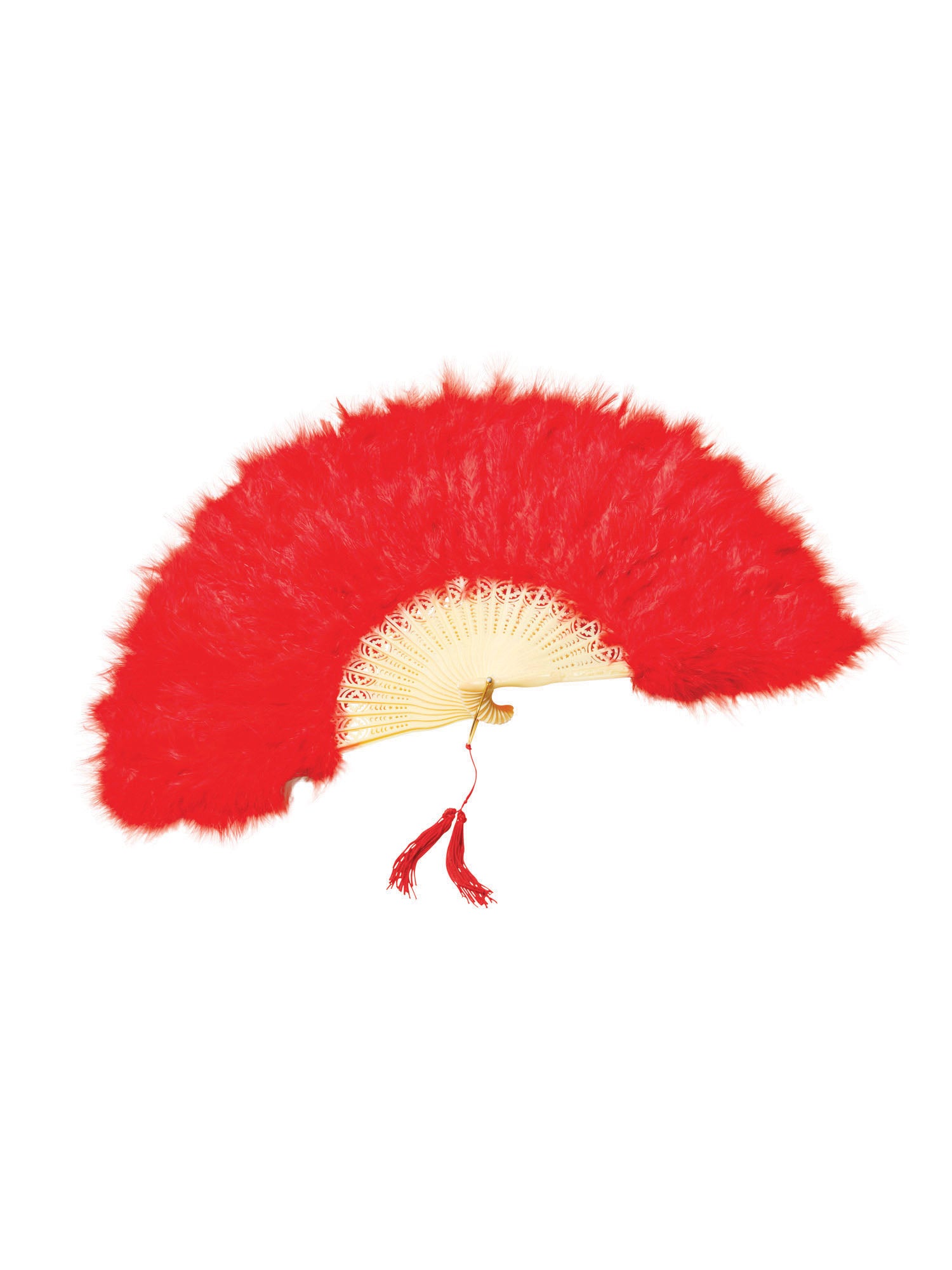 Feather Fan. Red