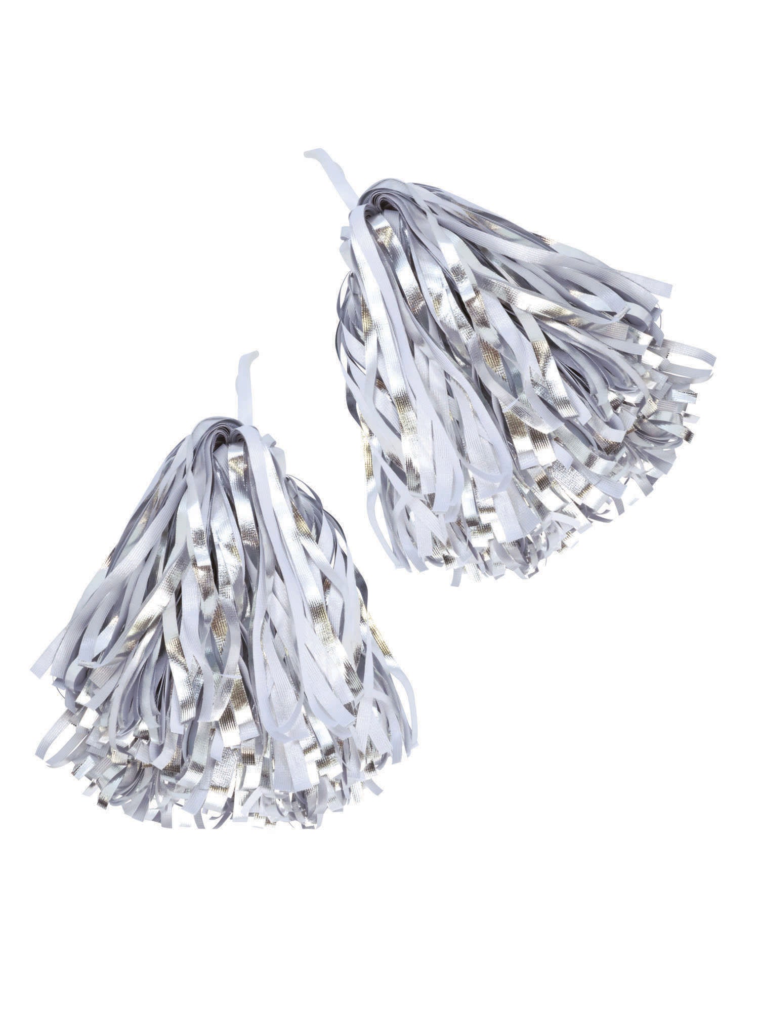 Pom Pom Silver/White - Pair