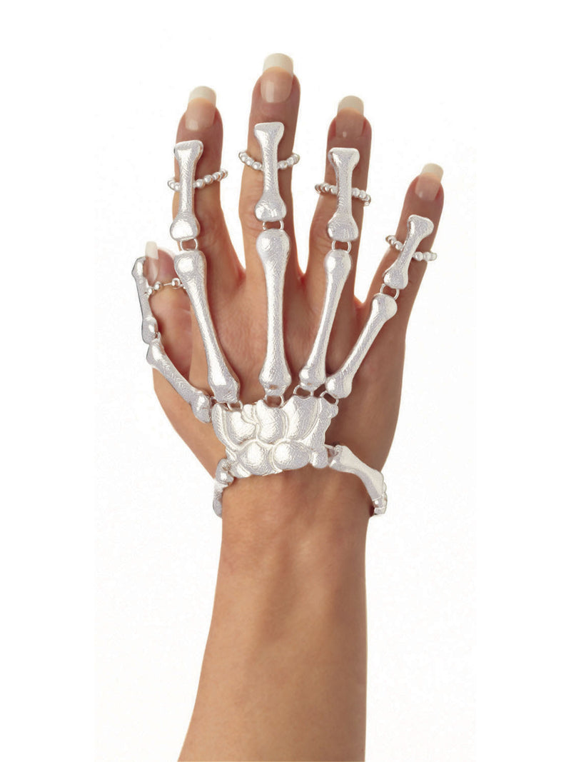 Skeleton Hand Bracelet. White