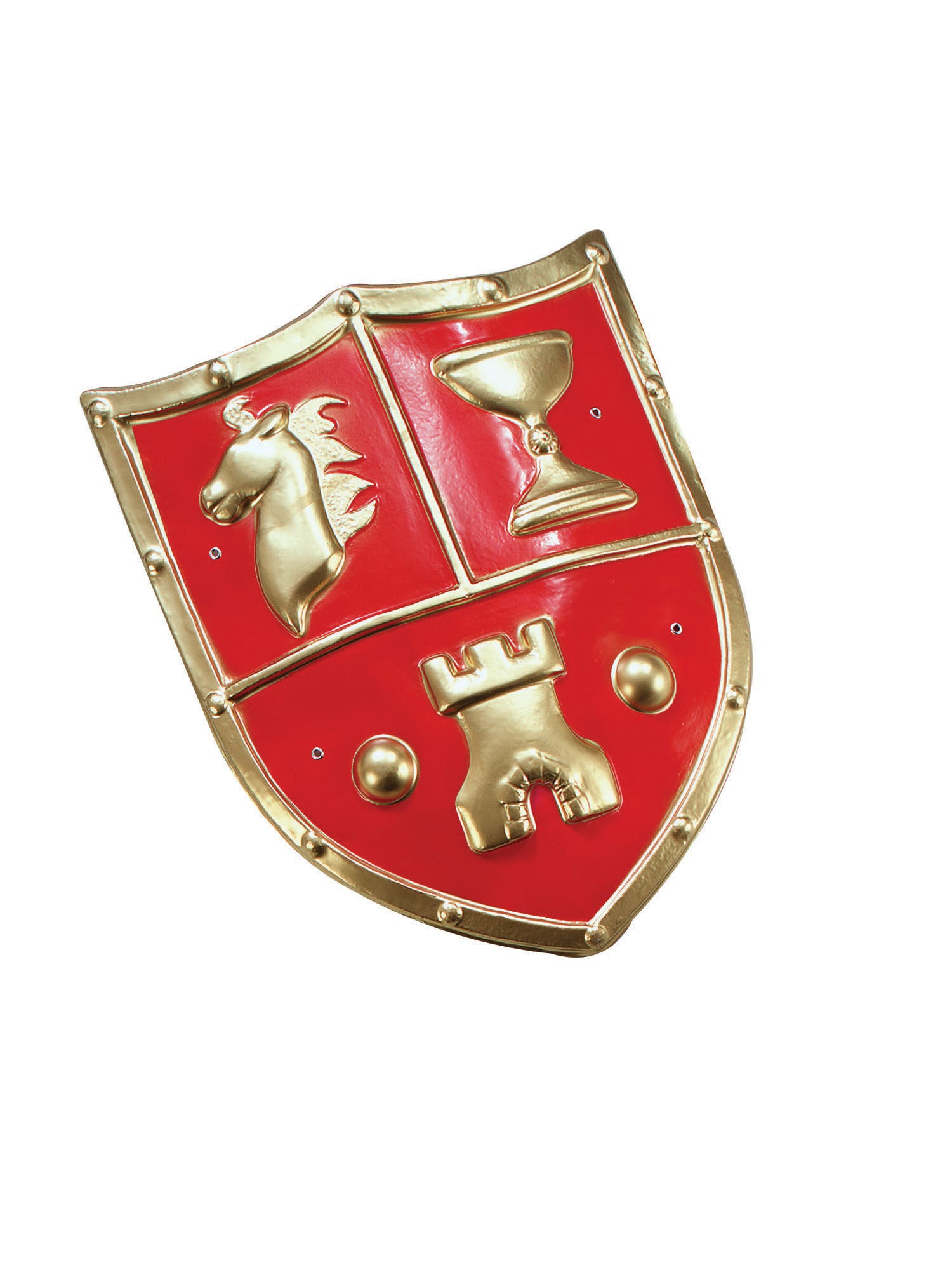 Shield. PVC, Medieval. Red