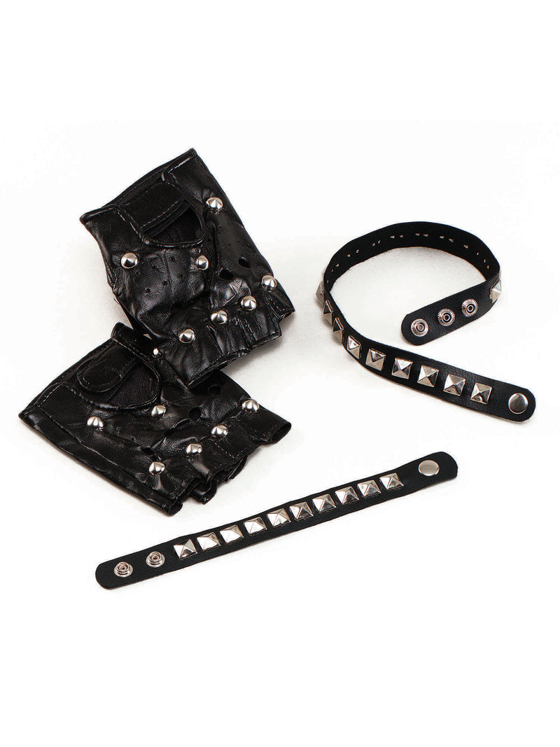 Studded Punk Gloves