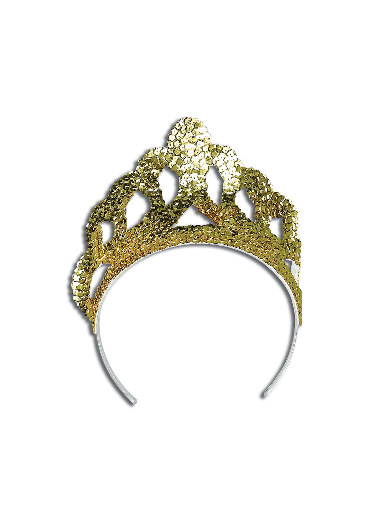 Tiara. Sequin Gold Large