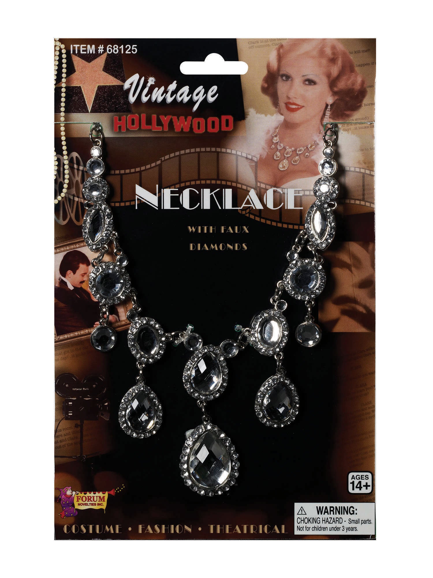 Rhinestone Necklace Vintage