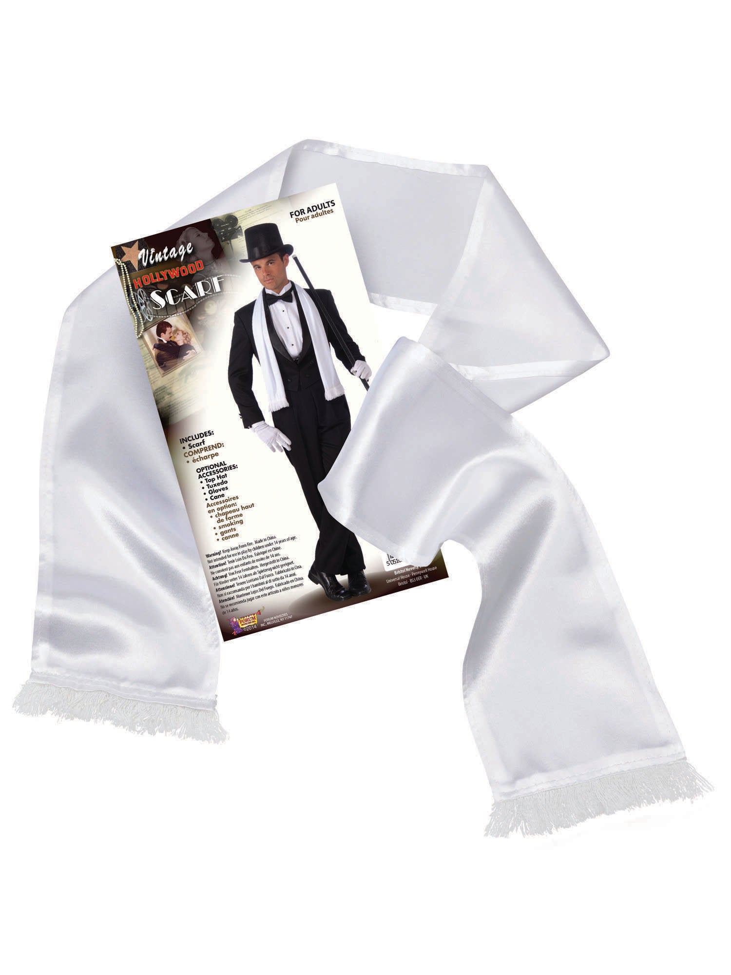 Gangster Scarf. White