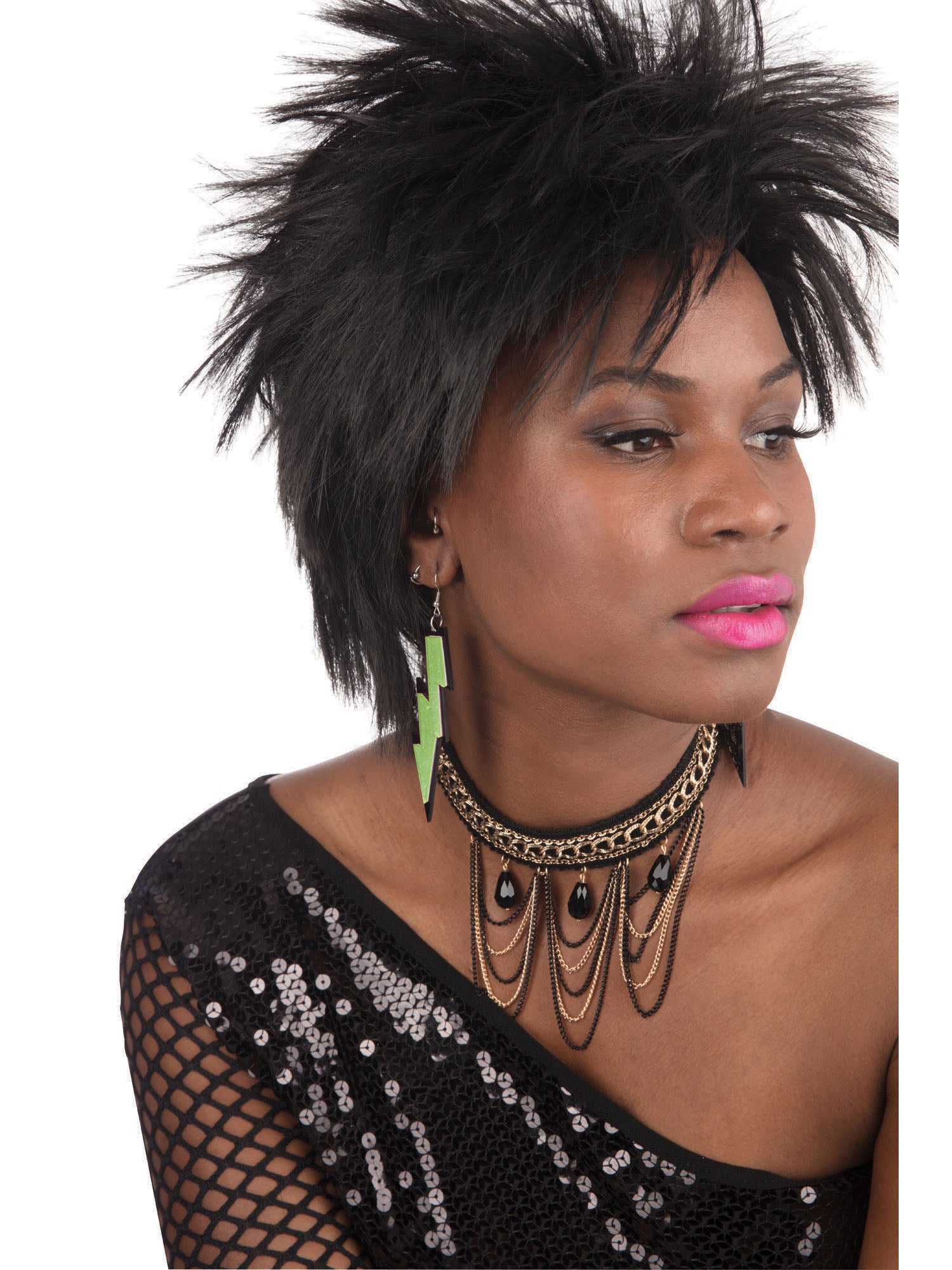 80's Rave Earrings - Green