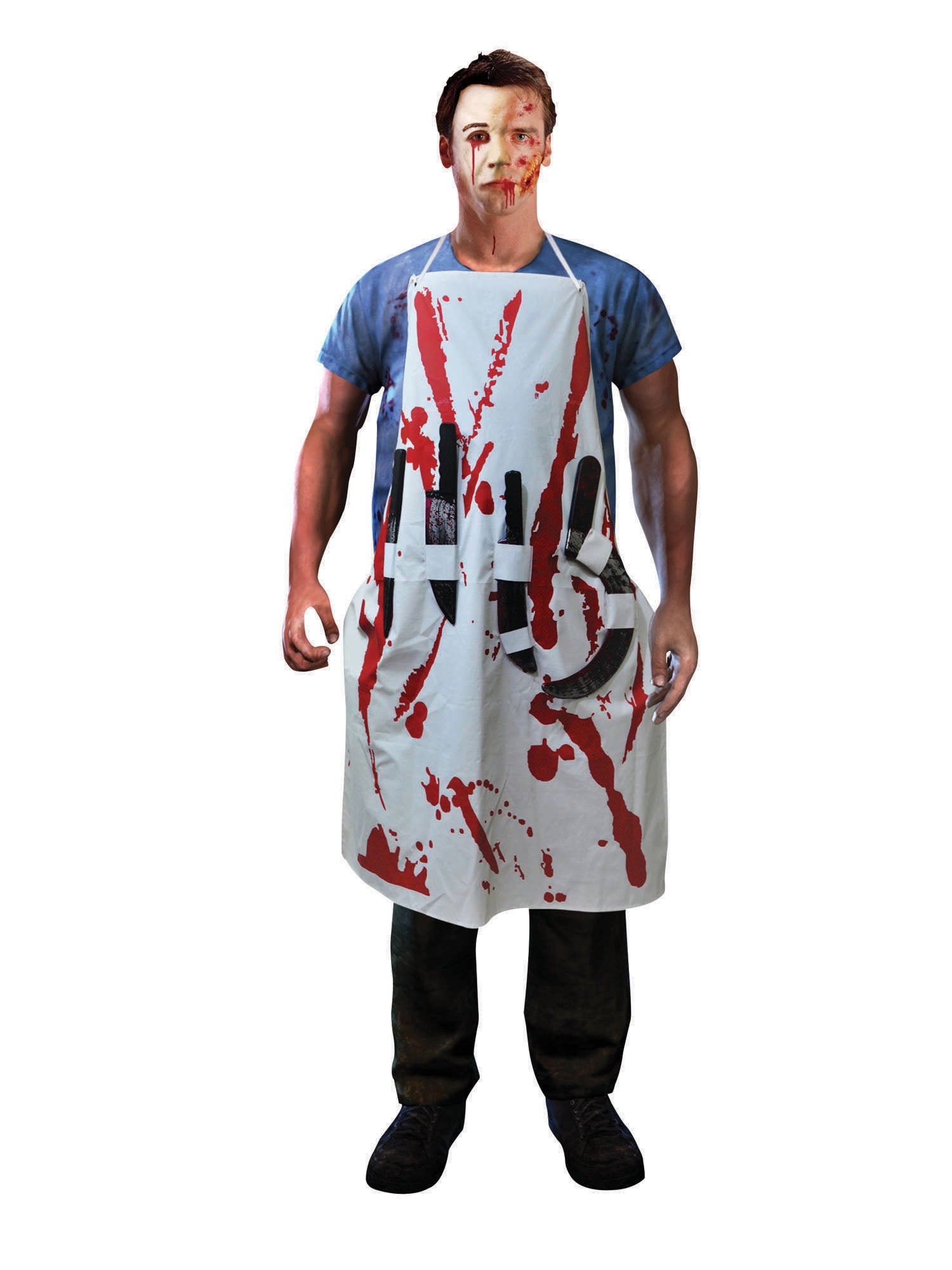 Bleeding Apron W/ 4 Weapons***