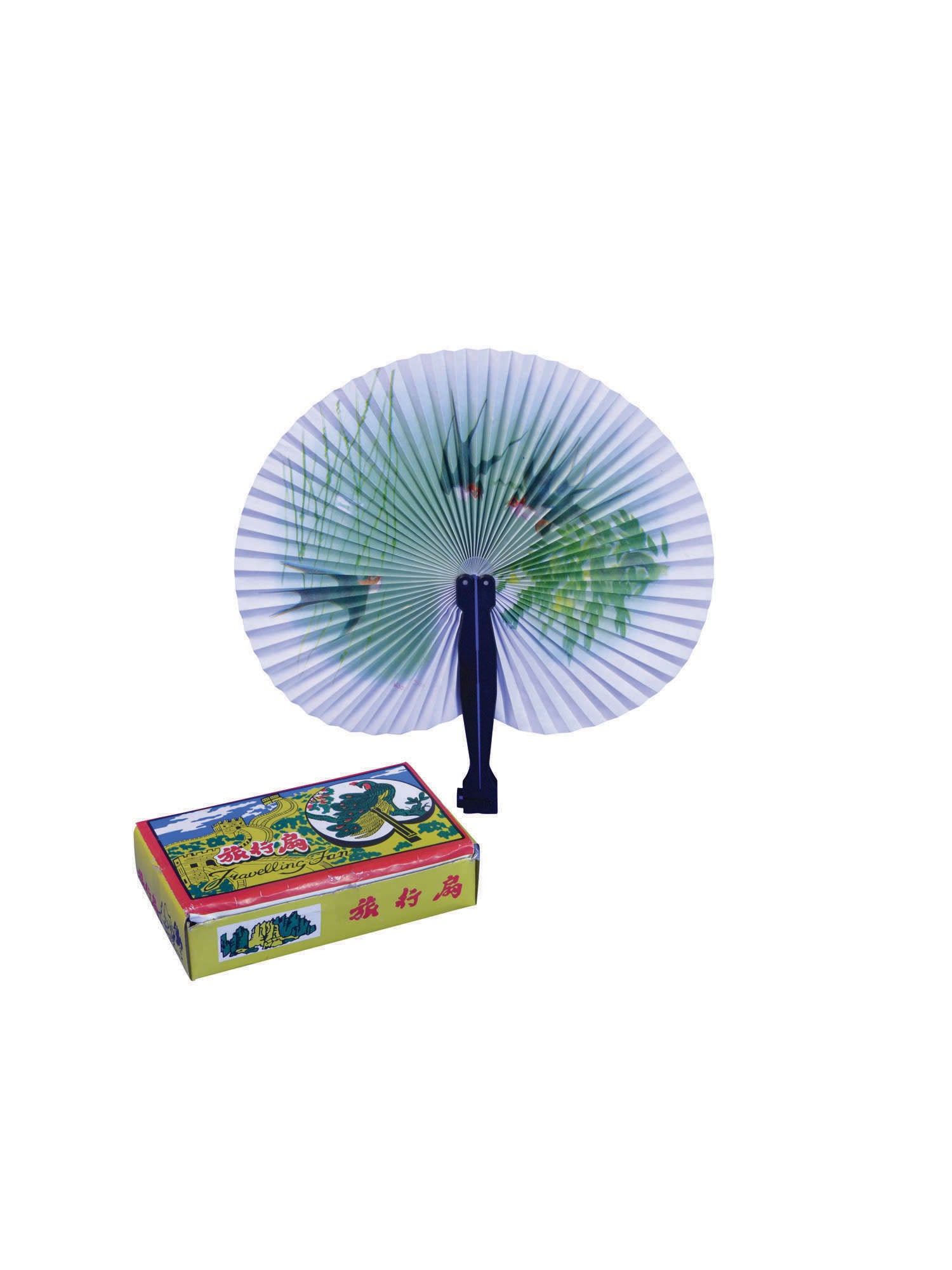 Fans Paper Plastic Handle