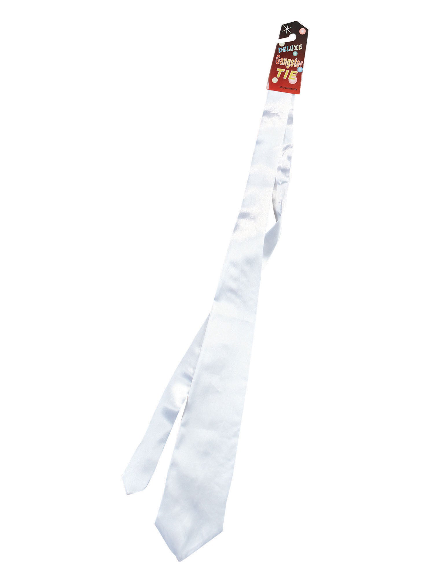 Gangster Tie. White