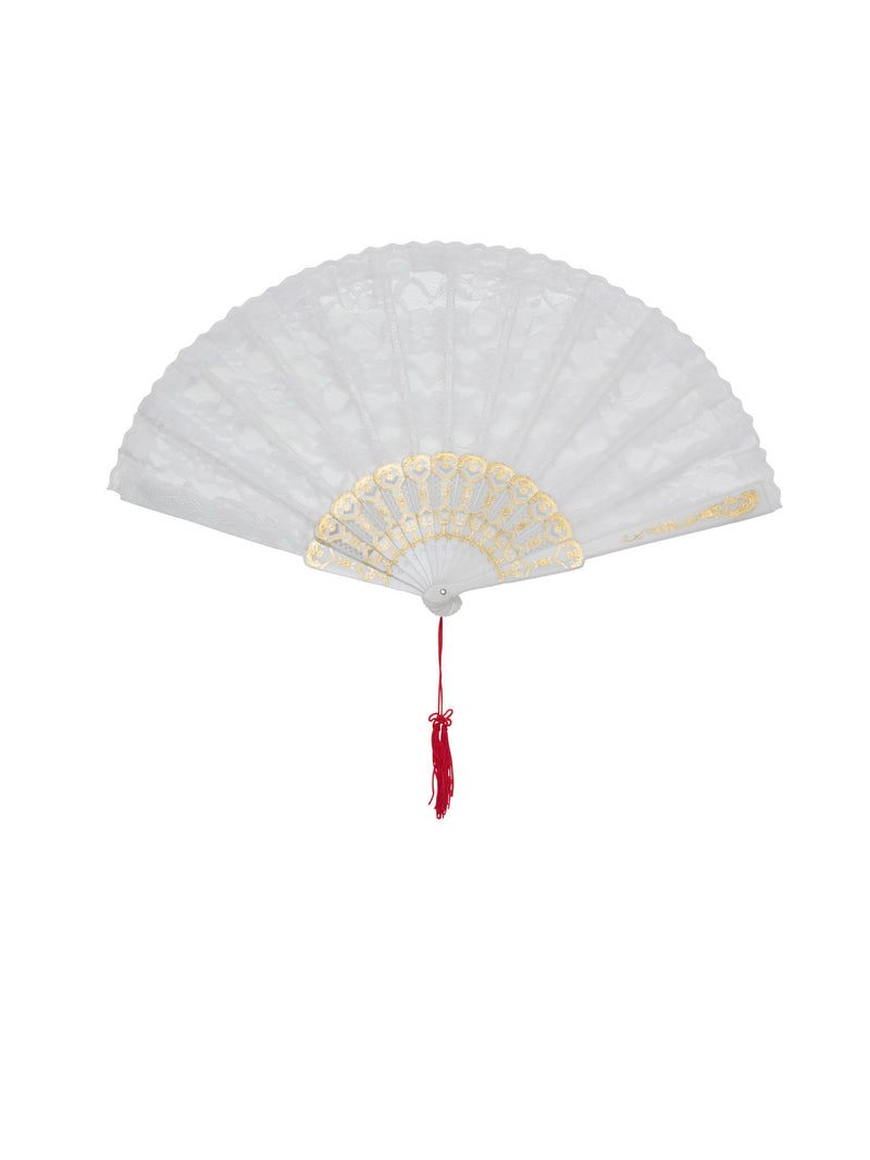 White Lace Fan
