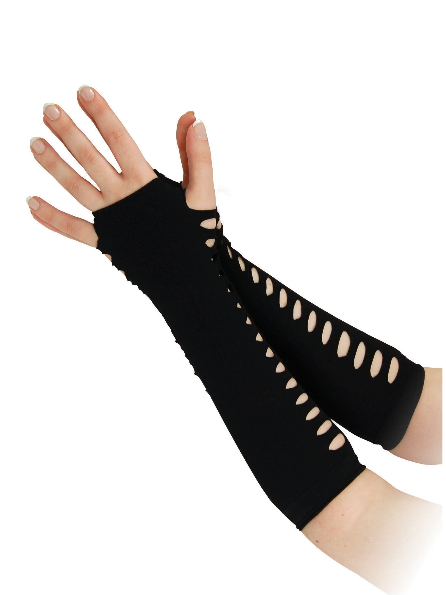 Gloves Ladder Style Black (25cm) ***