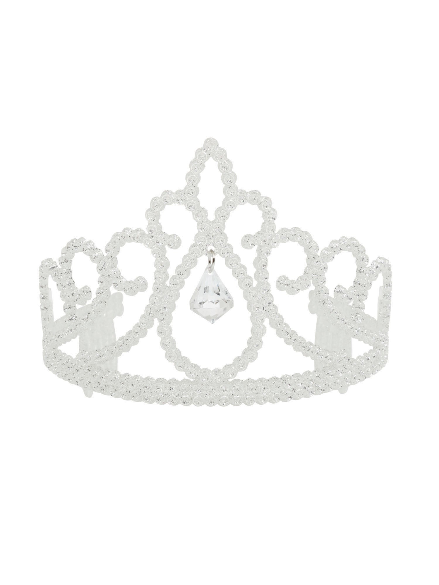 Tiara White Glitter And Diamond Pendant