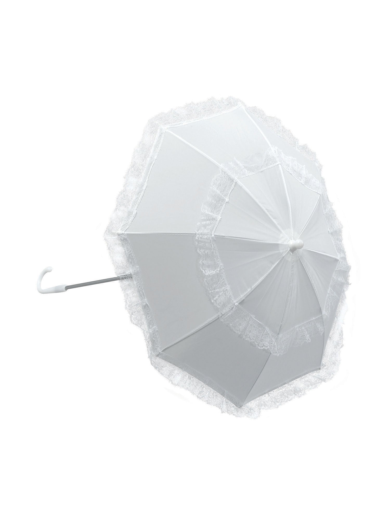 Parasol. White / Long Handle