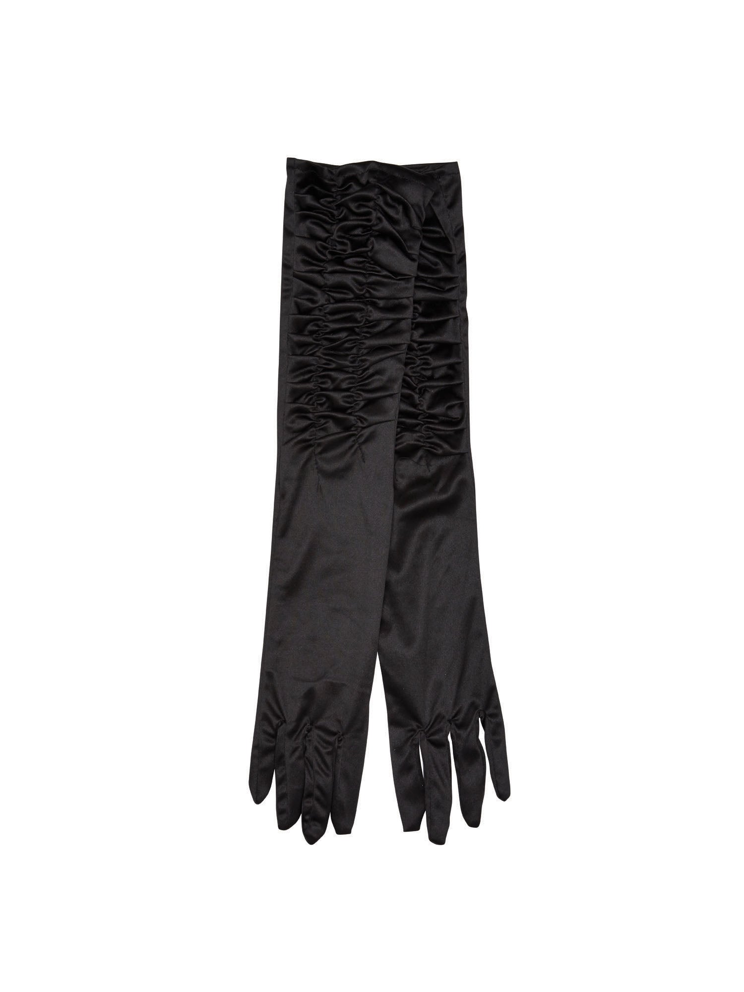 Black Satin Theatrical Gloves