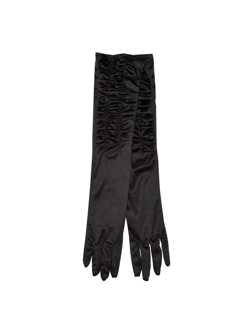 Black Satin Theatrical Gloves