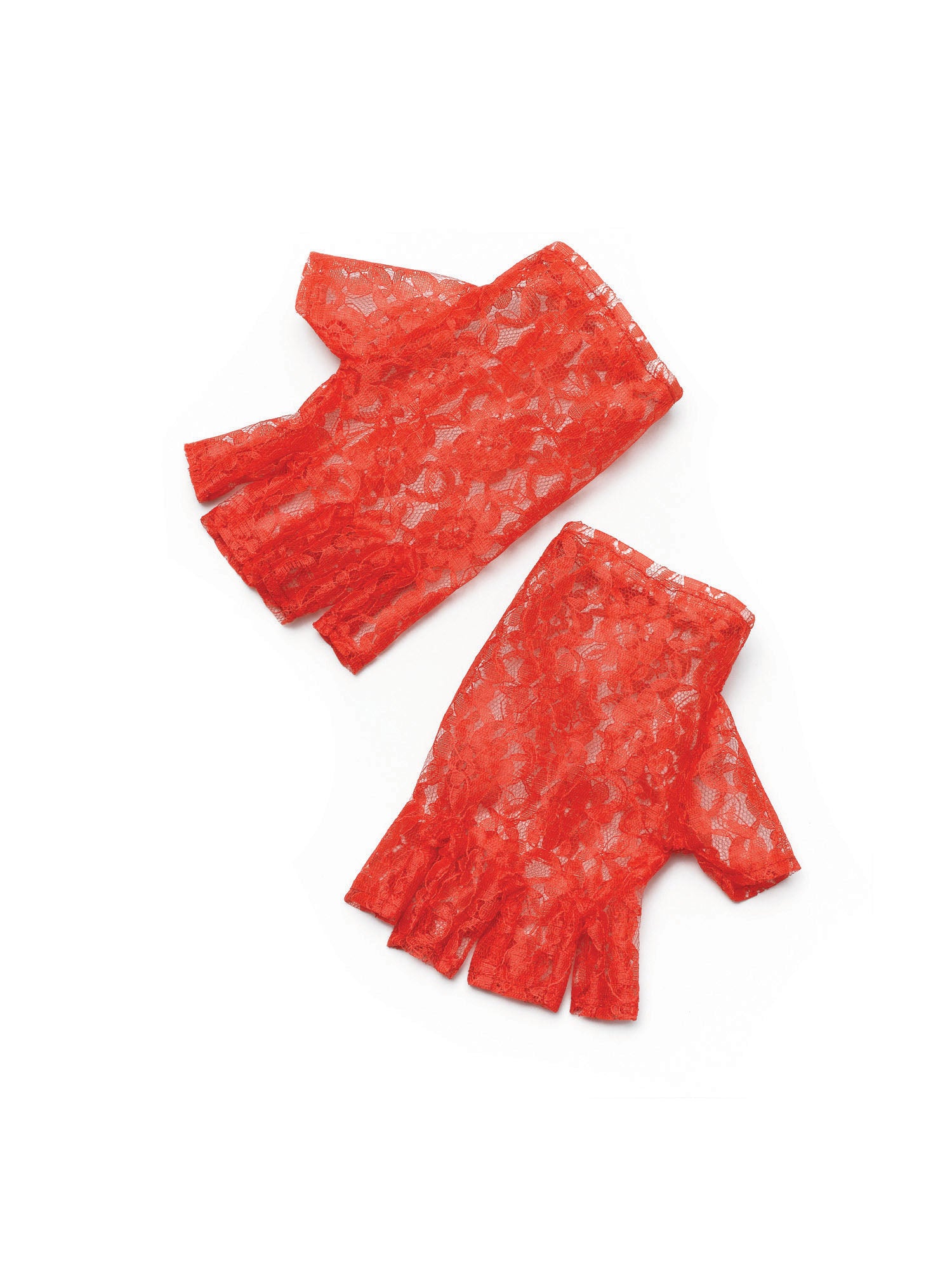 Red Fingerless Gloves