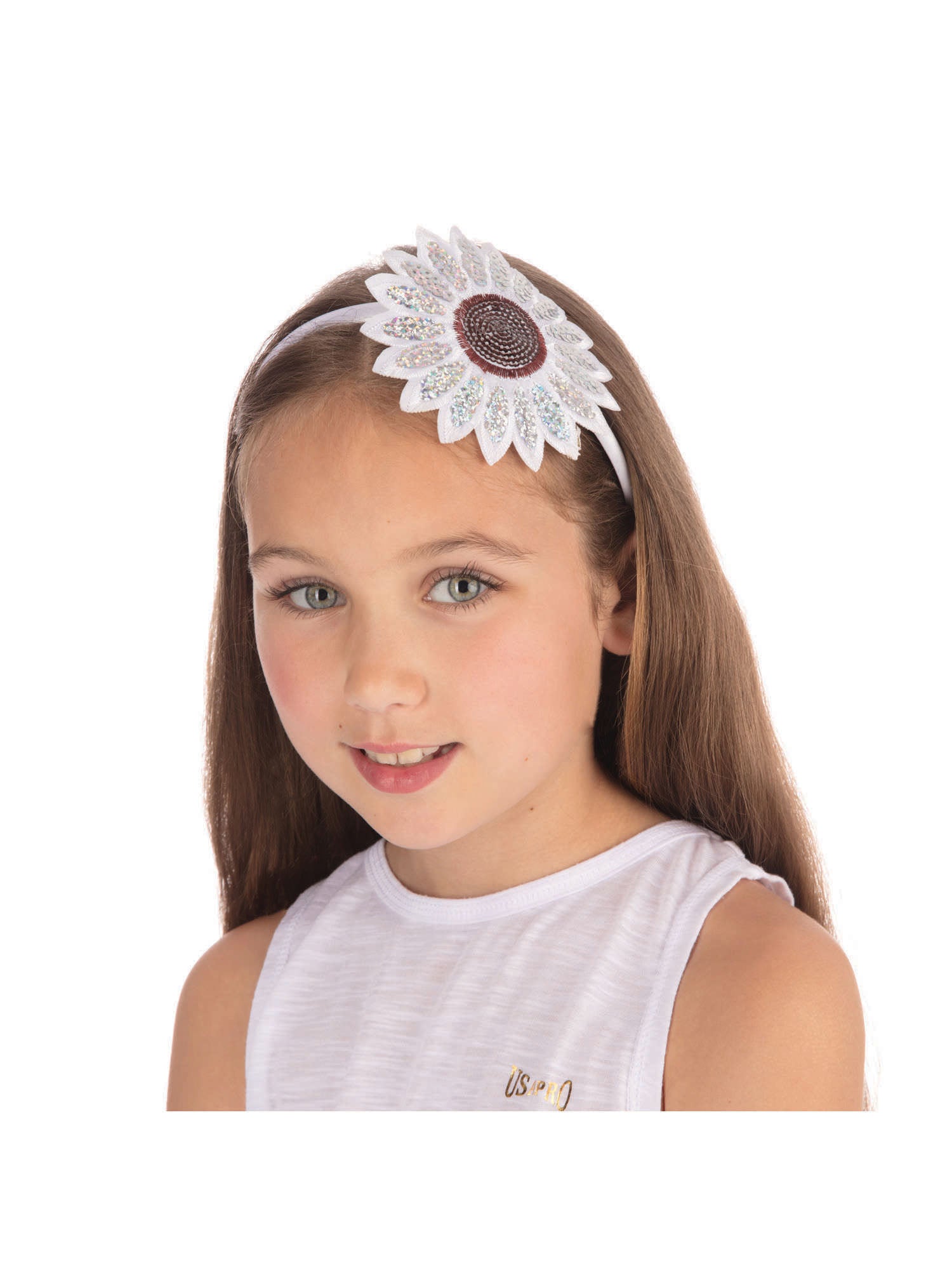 Sunflower Headband White***