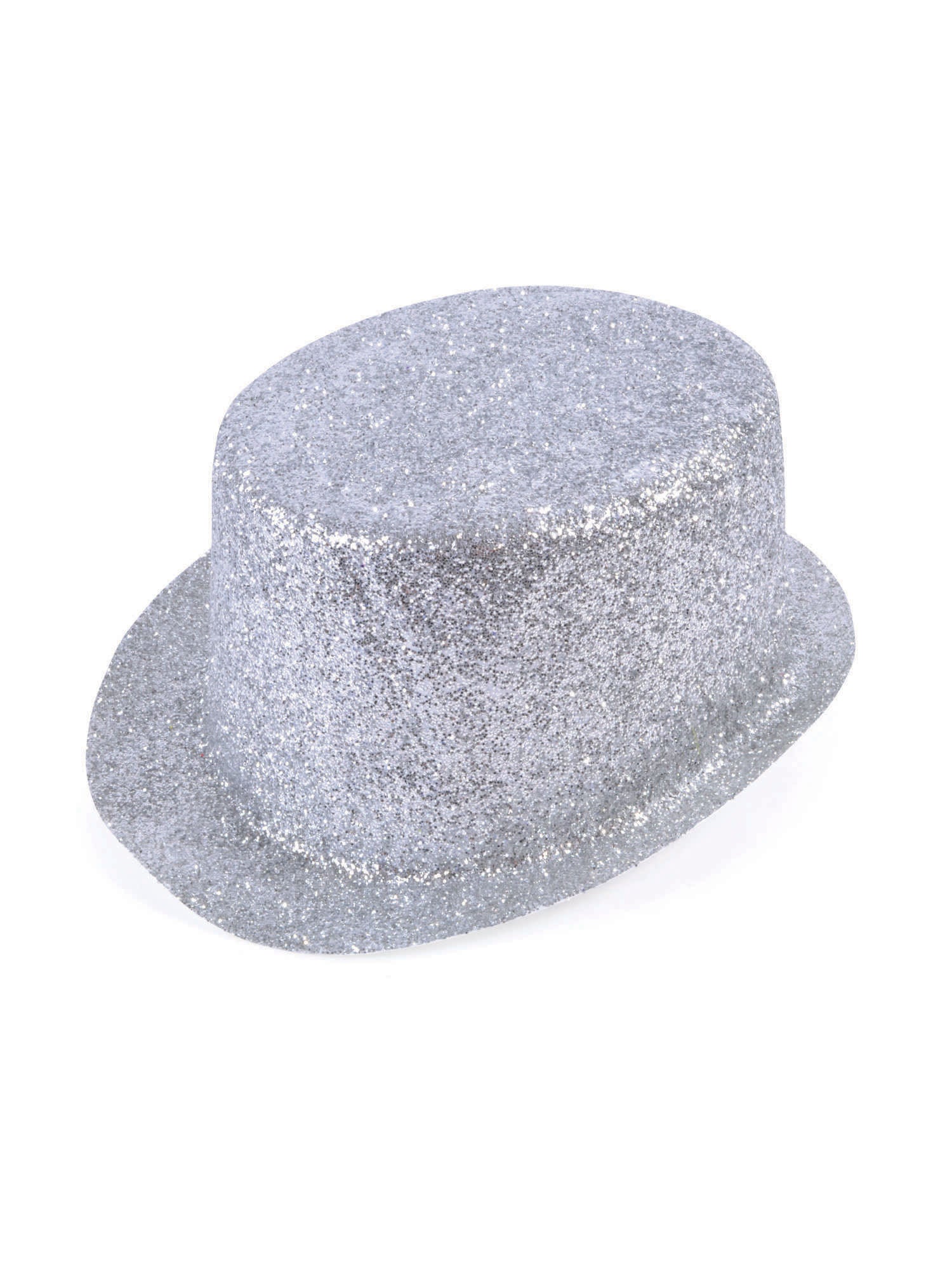 Glitter Silver Plastic Topper