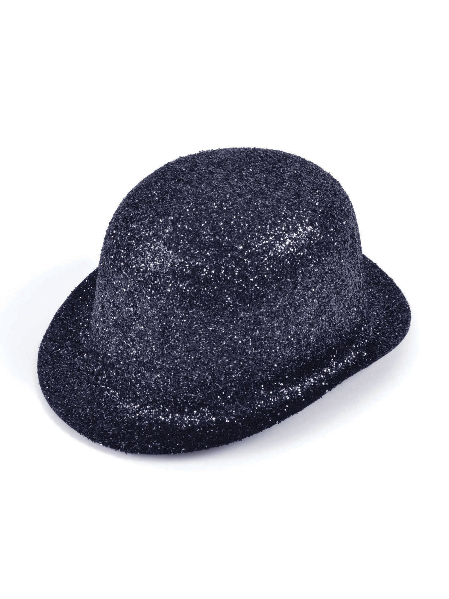 Glitter Black Plastic Bowler