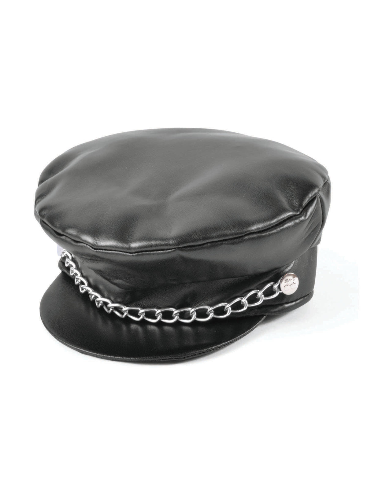 Punk Leather Cap - Black 1