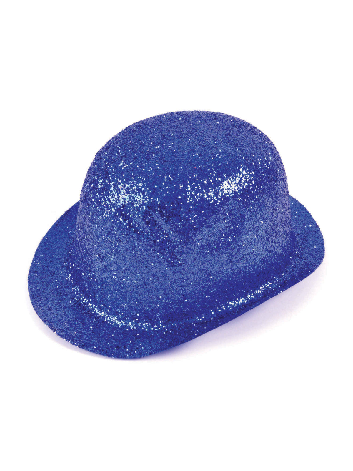 Glitter Blue Plastic Bowler 1