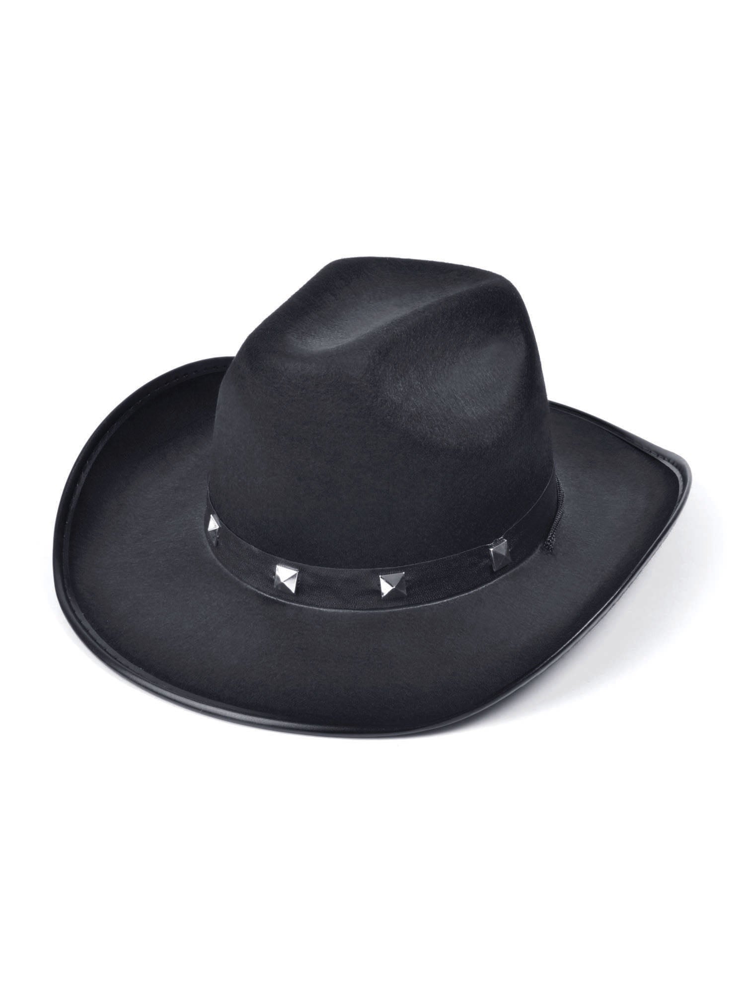 Cowboy Studded Hat - Black Felt