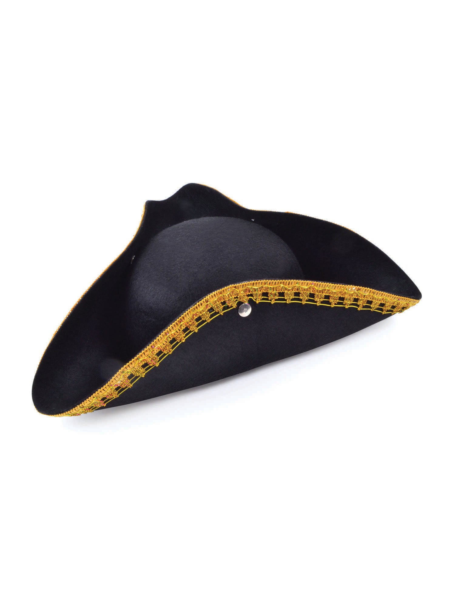 Tricorn Hat + Gold Trim