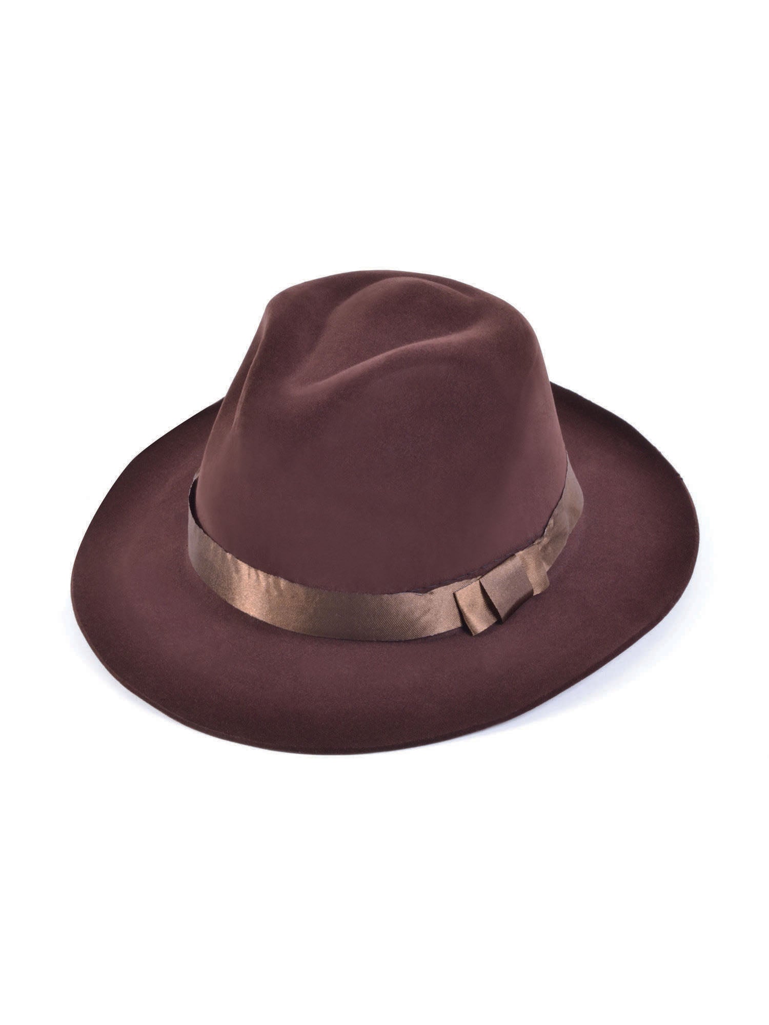 Fedora Hat Brown Velvet