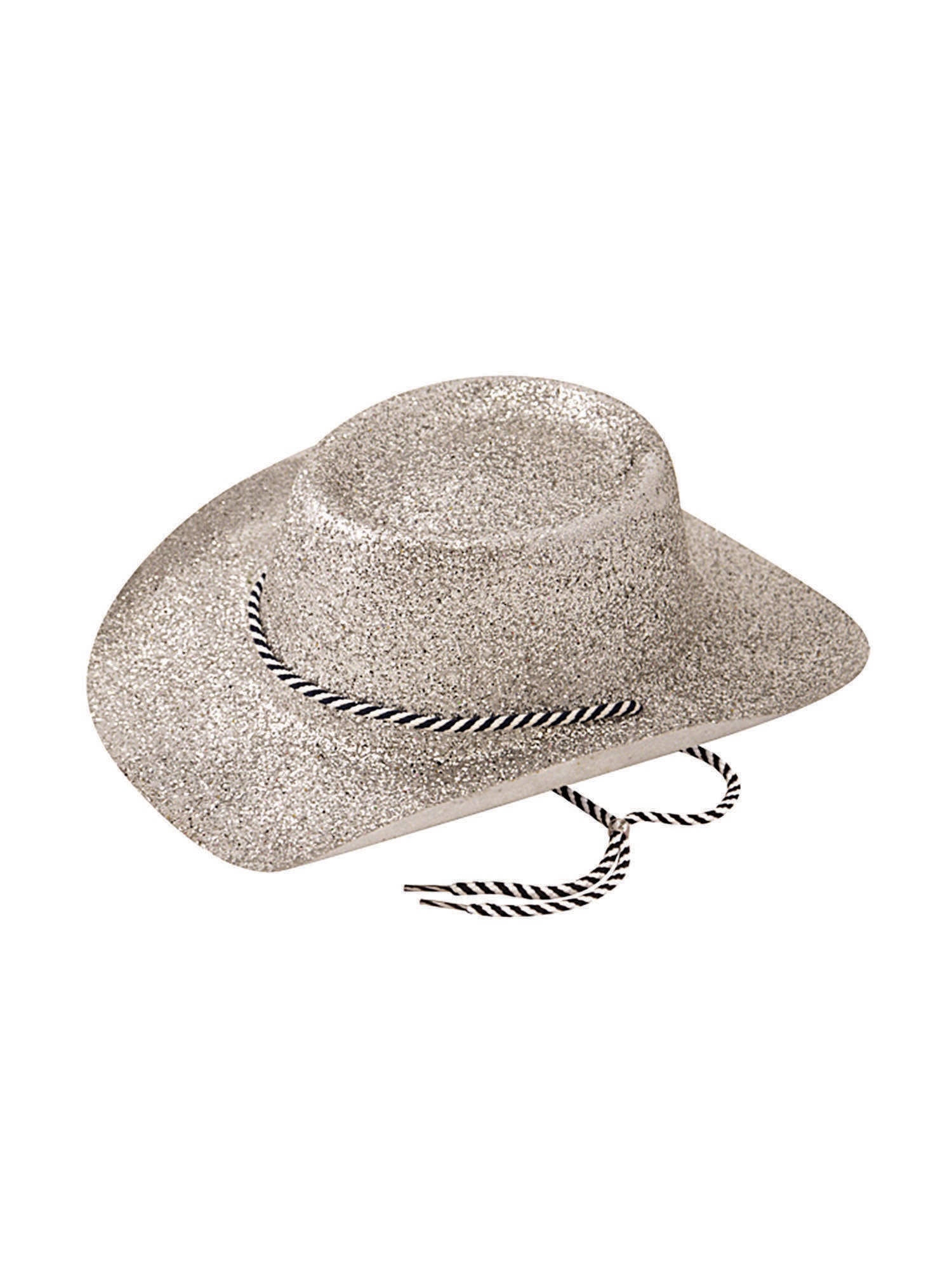 Cowboy Hat Glitter Silver